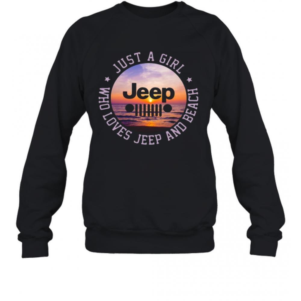 Just A Girl Jeep Who Loves Jeep And Beach T-Shirt